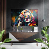 Face of Her Brushed Aluminum Dibond Wall Art.